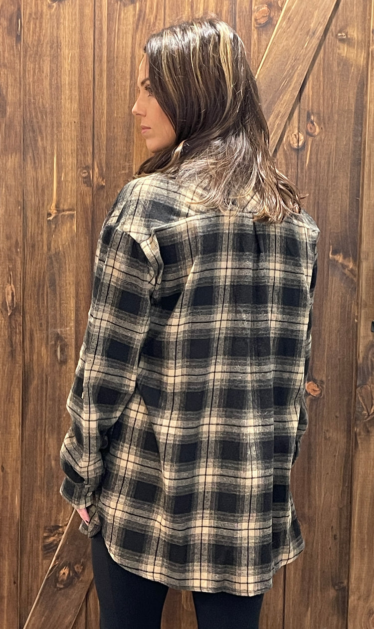 Here for the Fall Plaid Button Down