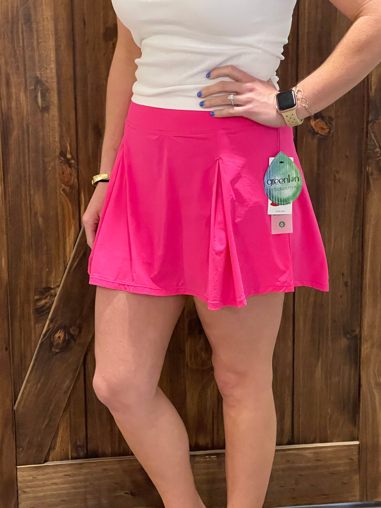 Ready for Anything Skort- Hot Pink