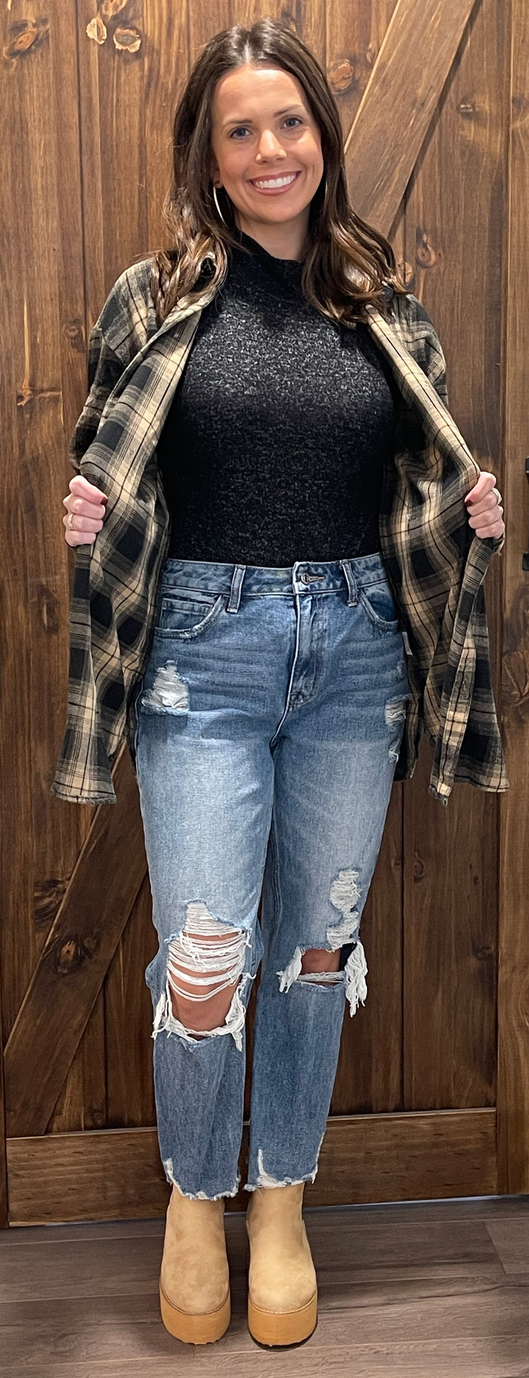 Here for the Fall Plaid Button Down