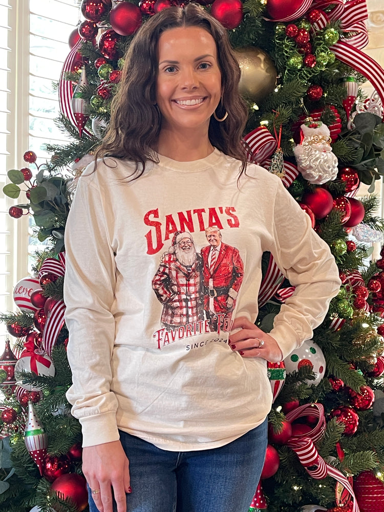 Santa's Favorite Felon LS Tee