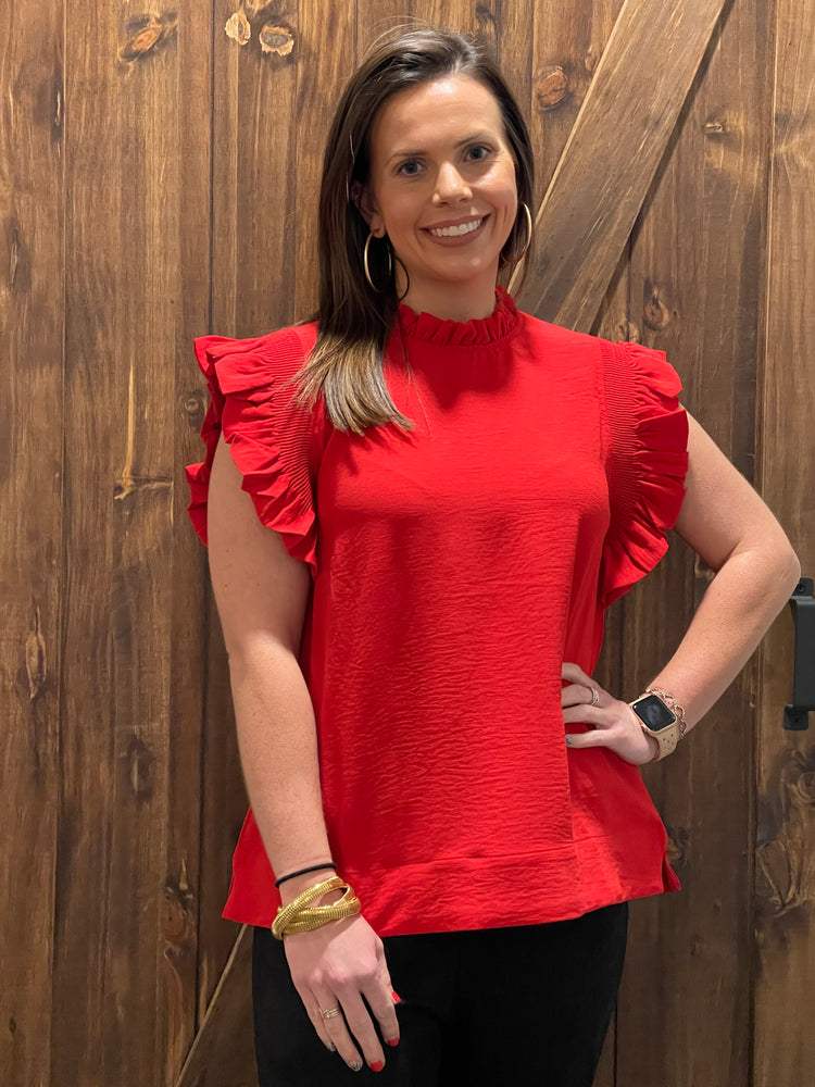 Always Casual Top- Red