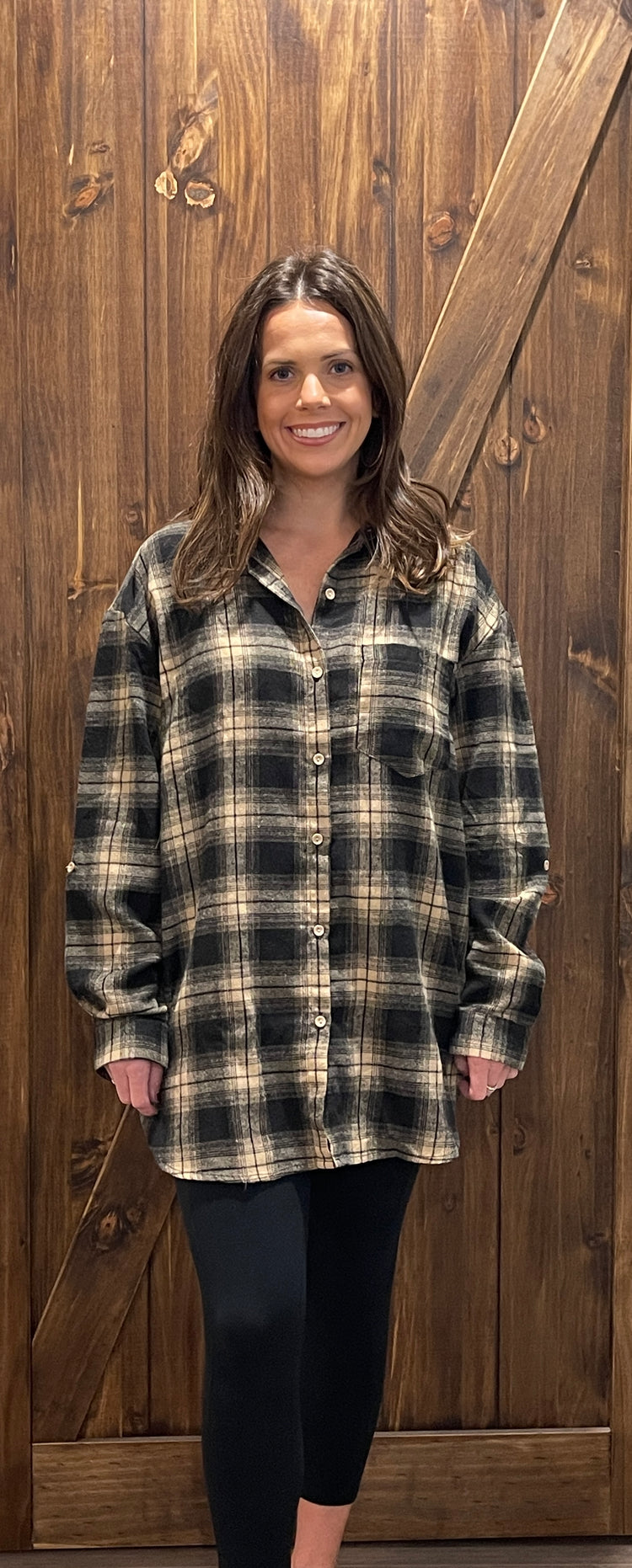 Here for the Fall Plaid Button Down