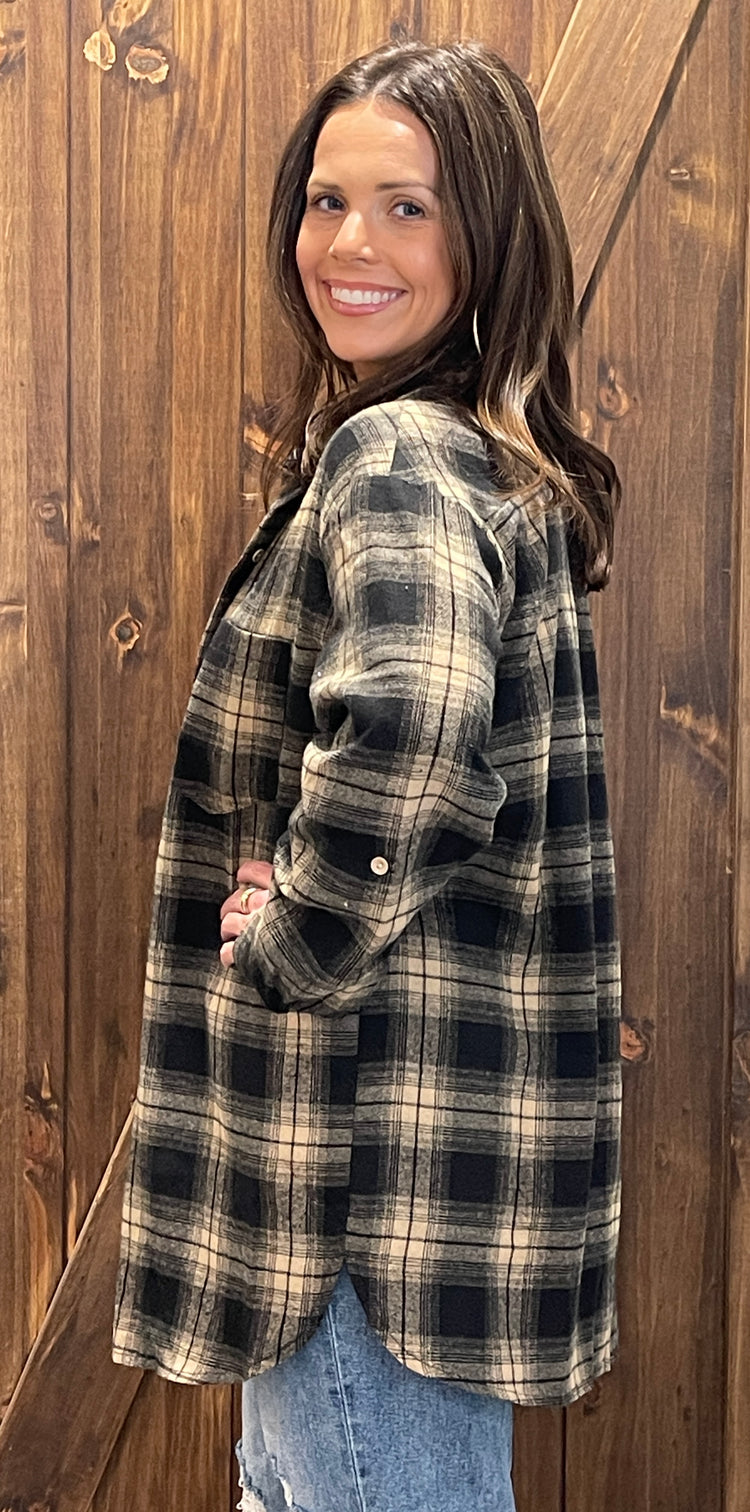 Here for the Fall Plaid Button Down