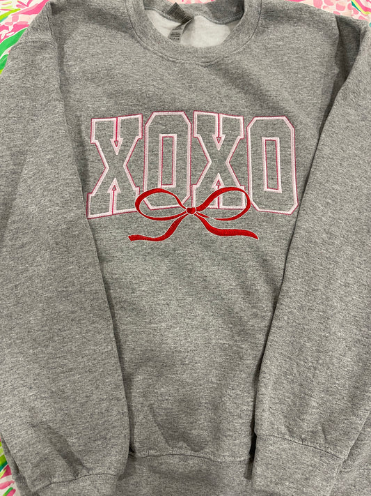 XOXO with Bow Sweatshirt