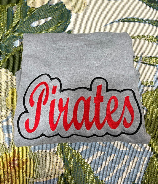 PIRATES Sweatshirt Outlined- Gray