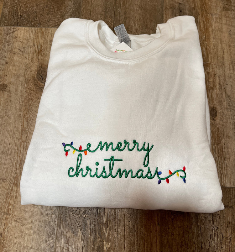 Merry Christmas with Lights Sweatshirt