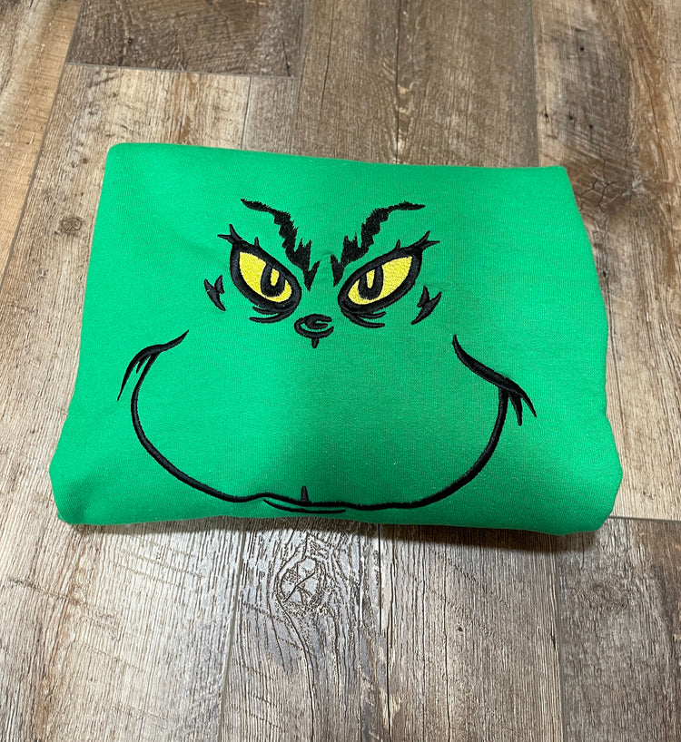 Grinch Face Sweatshirt