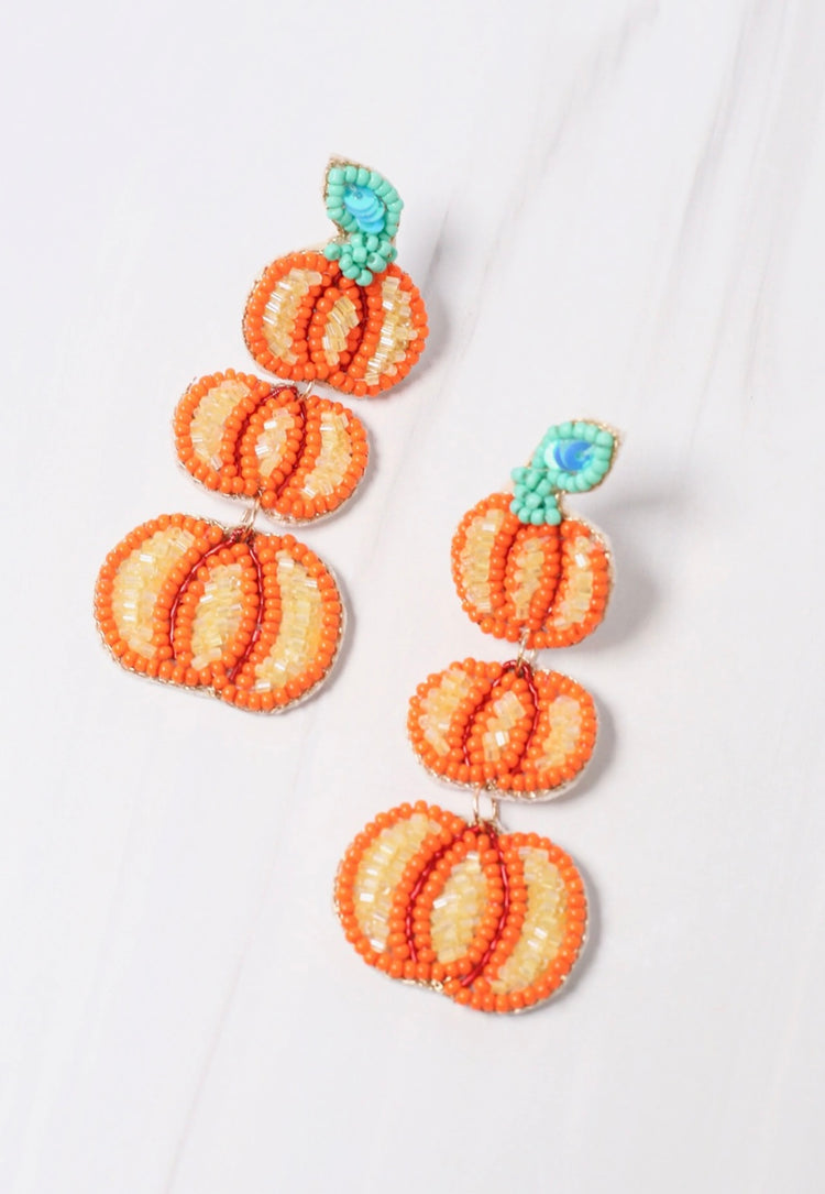 Harvest Pumpkin Earrings