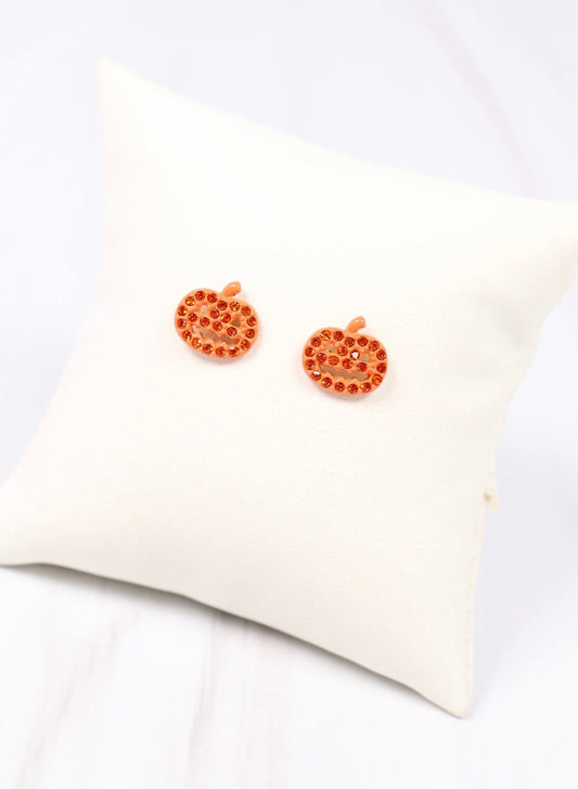 Jack O Lantern Stud Earrings