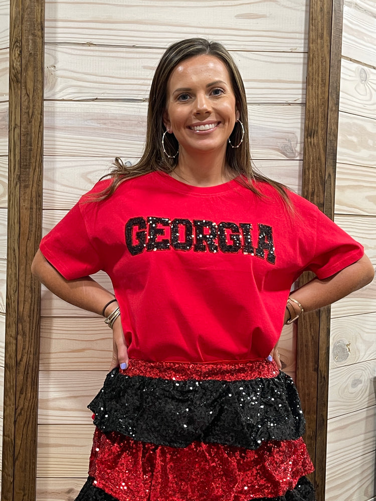 Georgia Sequin Top