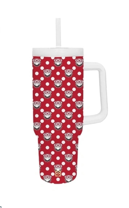 To-Go Handle Tumbler- Bulldog Frenzy