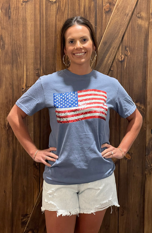 American Flag Tee