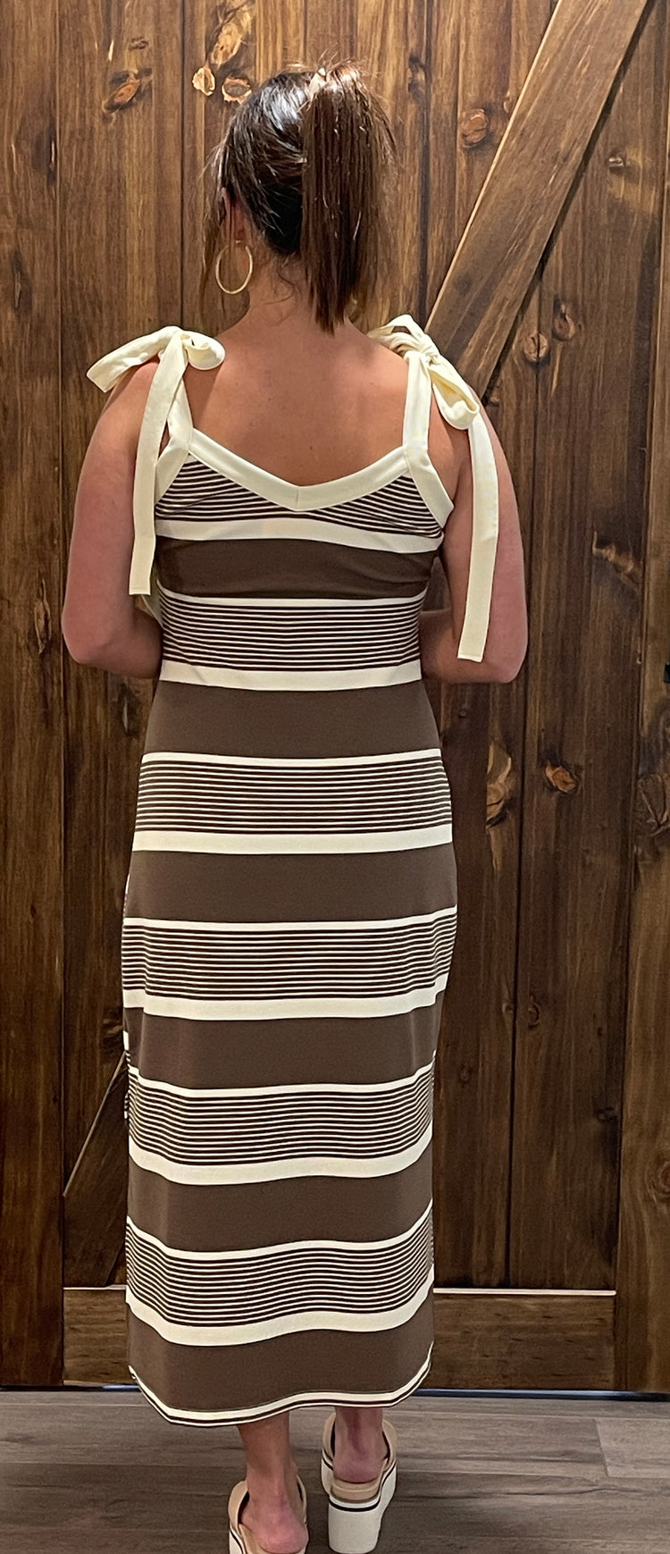 Summer Fever Midi Dress- Mocha