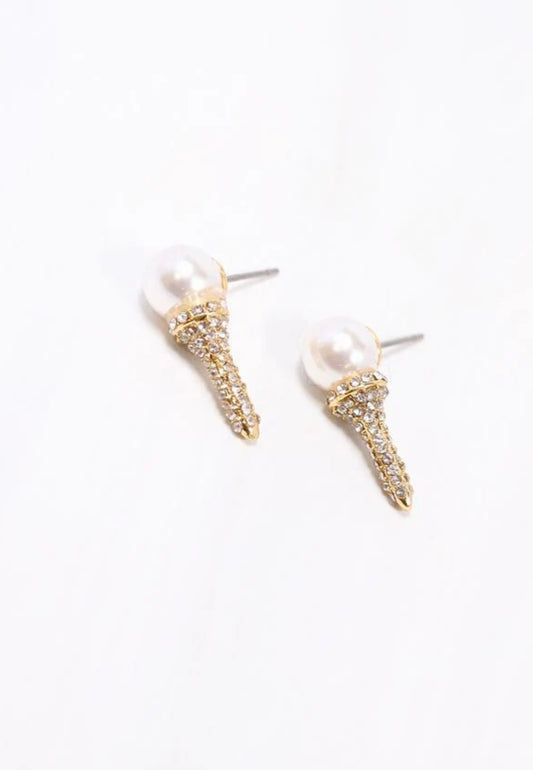 Golf Tee Stud Earrings