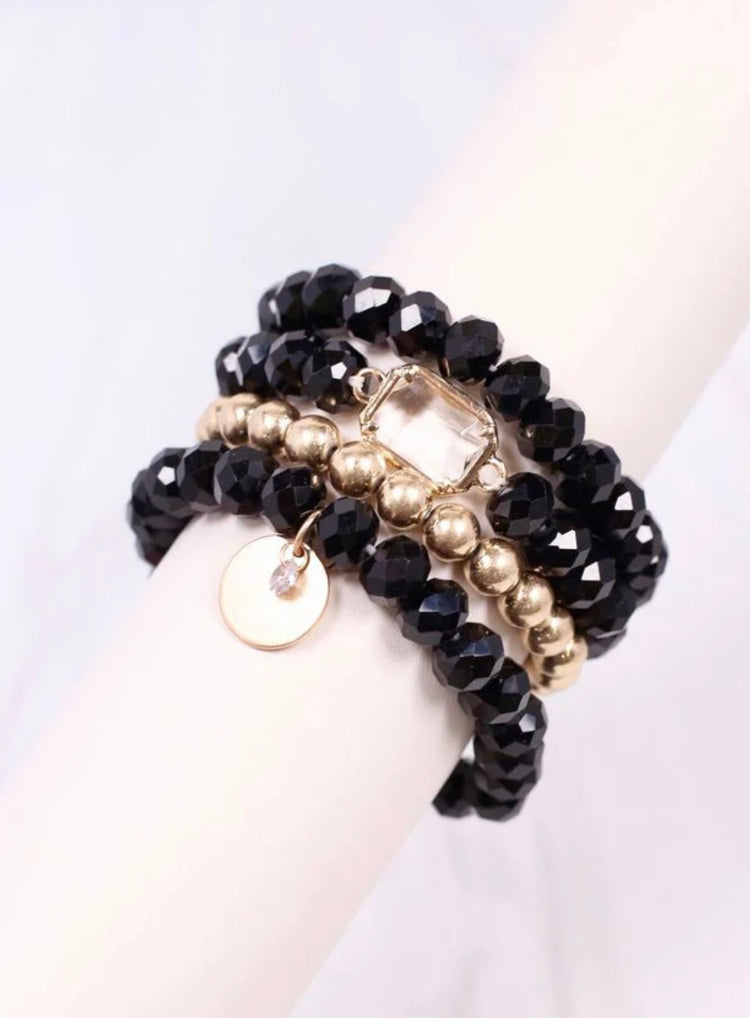 Let's Go Bracelet Set- Black