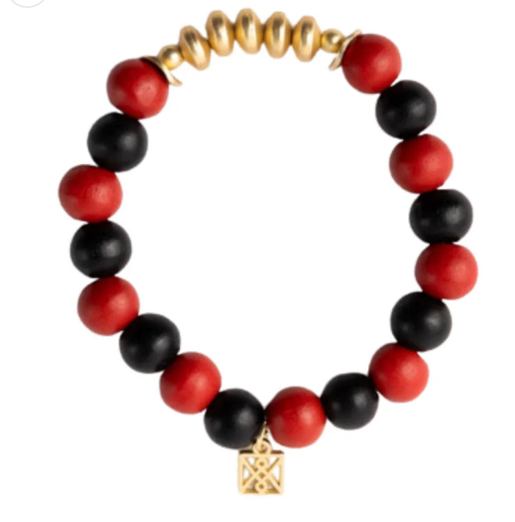 Myles Bracelet- Red & Black