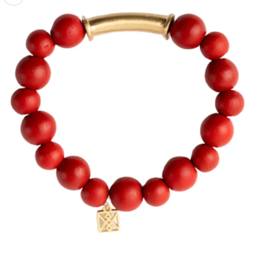 Karina Bracelet- Red & Black