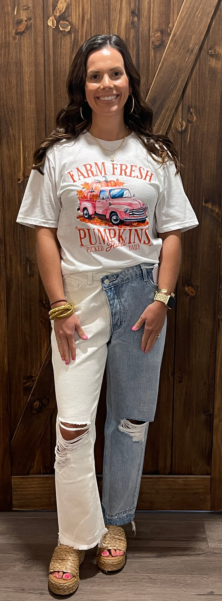 Farm Fresh Pumpkins Truck Graphic Tee