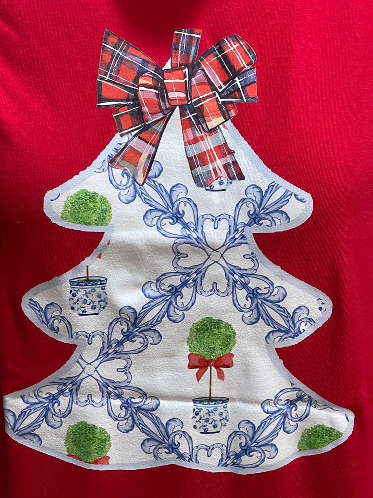 'Tis the Season Chinoiserie Christmas Tree Tee