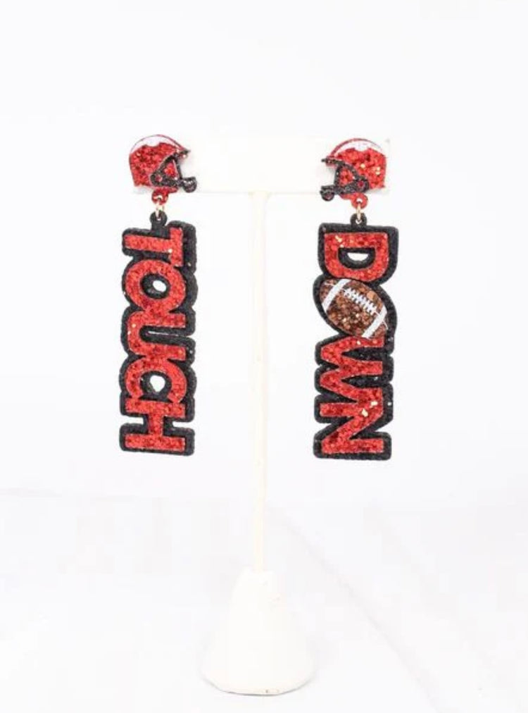 Touchdown Glitter Earrings