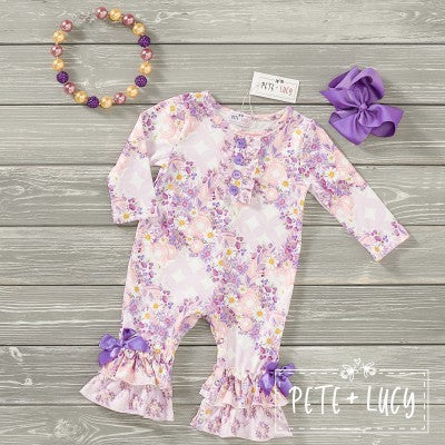 Allie's Princess Bouquet- Girl's Infant Romper