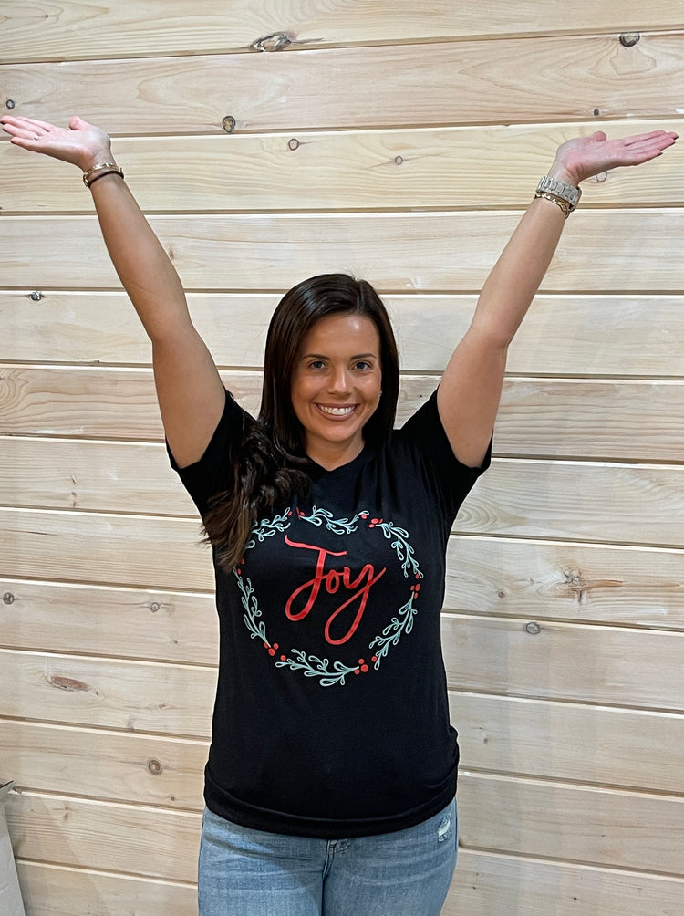 Joy Wreath Graphic Tee