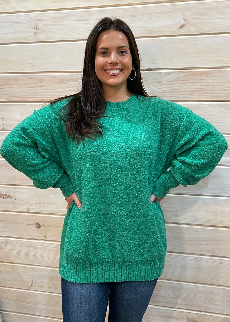 Happy Days Sweater- Green