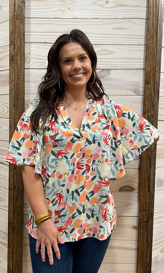 Tropical Floral Top