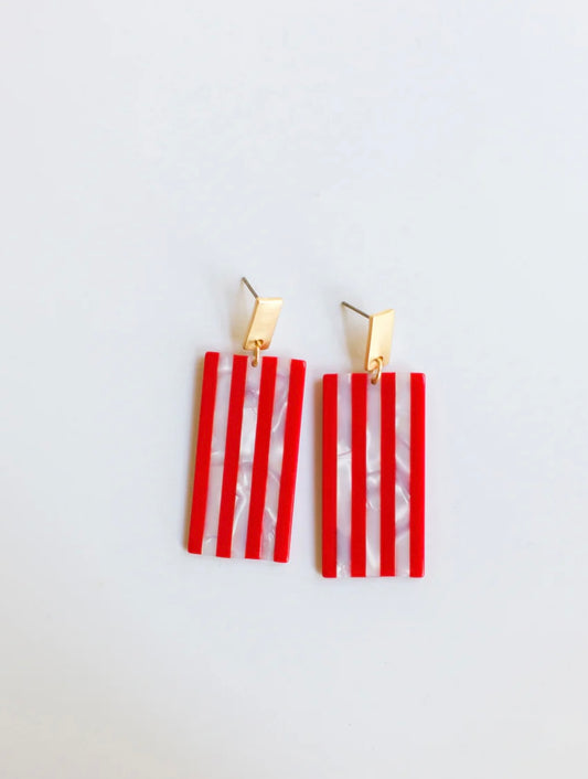 Moni Earrings- Red