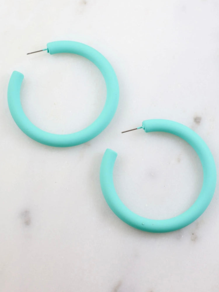 Turquoise Hoop Earring