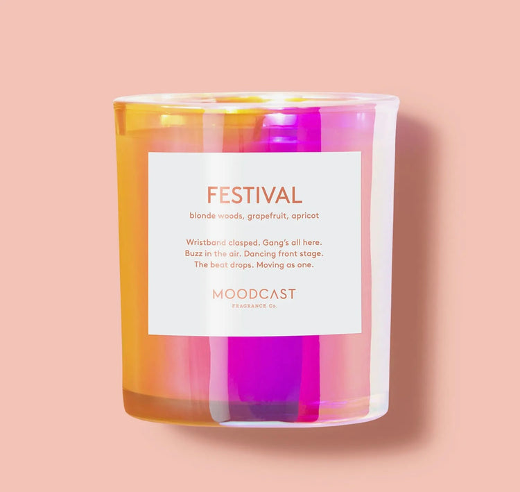 Iridescent 8oz Coconut Wax Candle- Festival