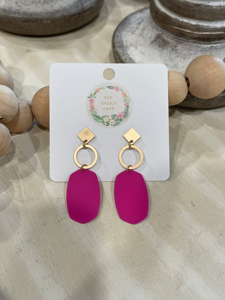 Matte Drop Earring