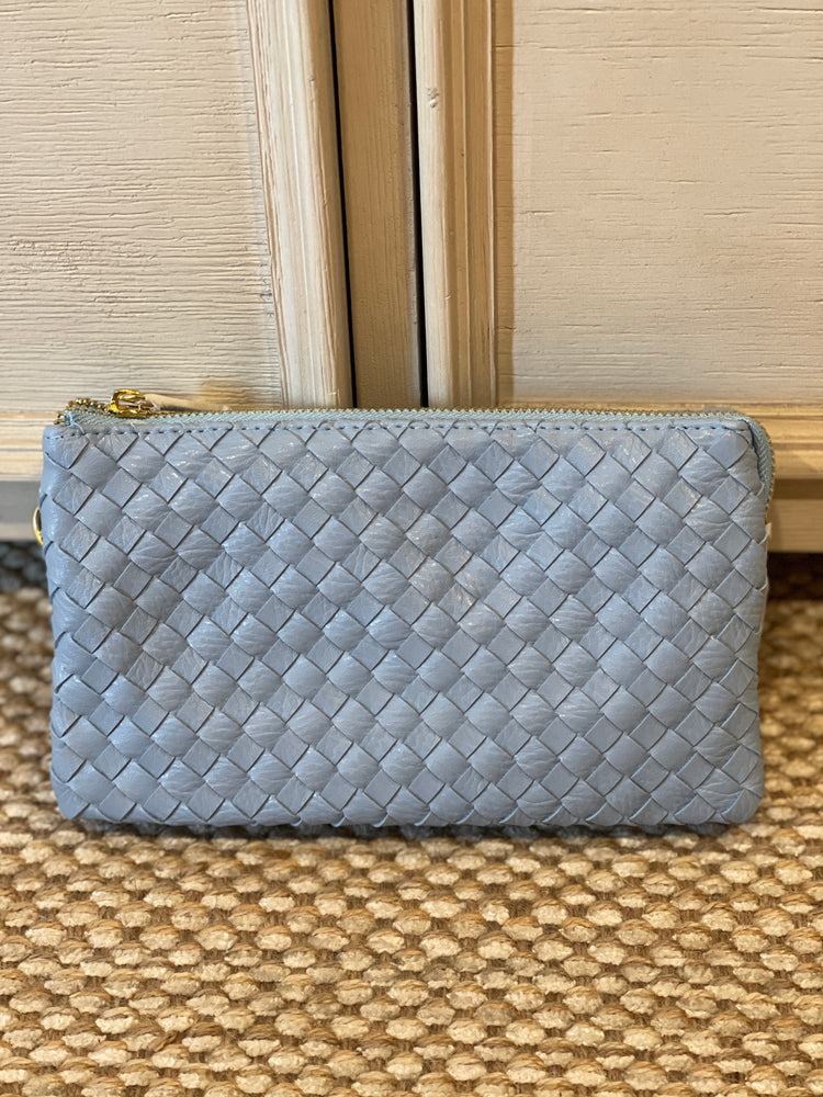 Woven Blue Crossbody Bag