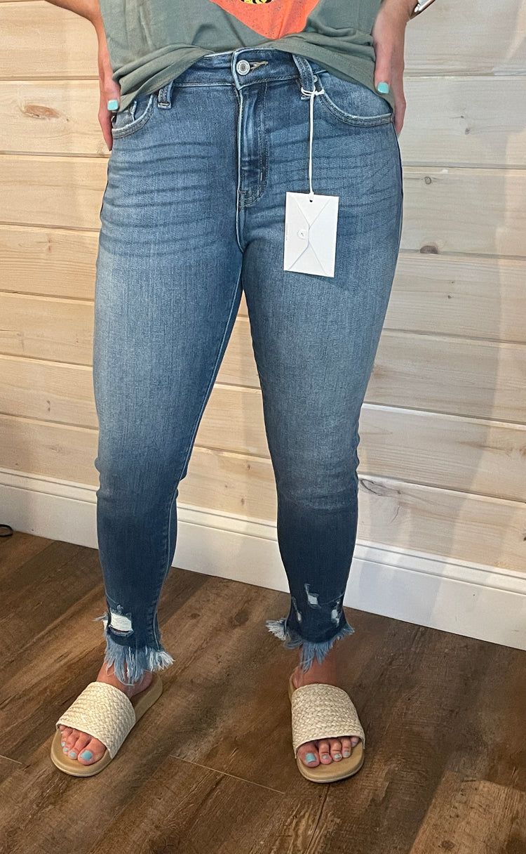 KanCan High Rise Ankle Skinny Jeans