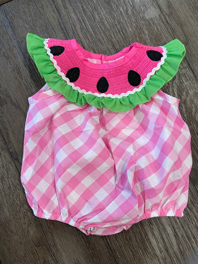 Watermelon Ruffle Romper