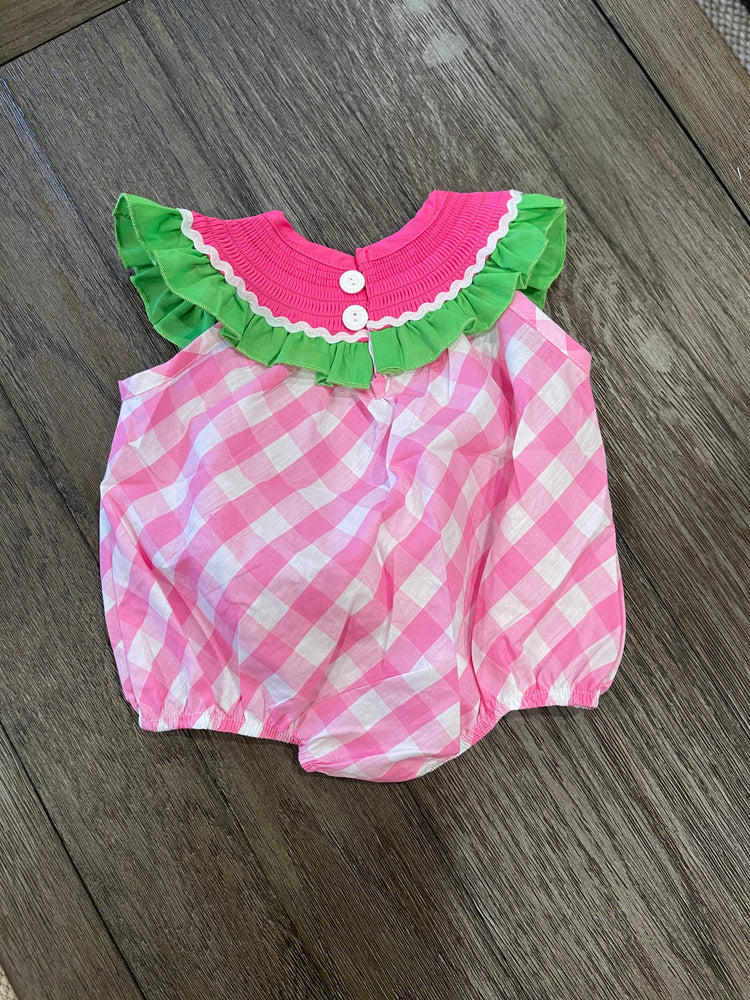 Watermelon Ruffle Romper