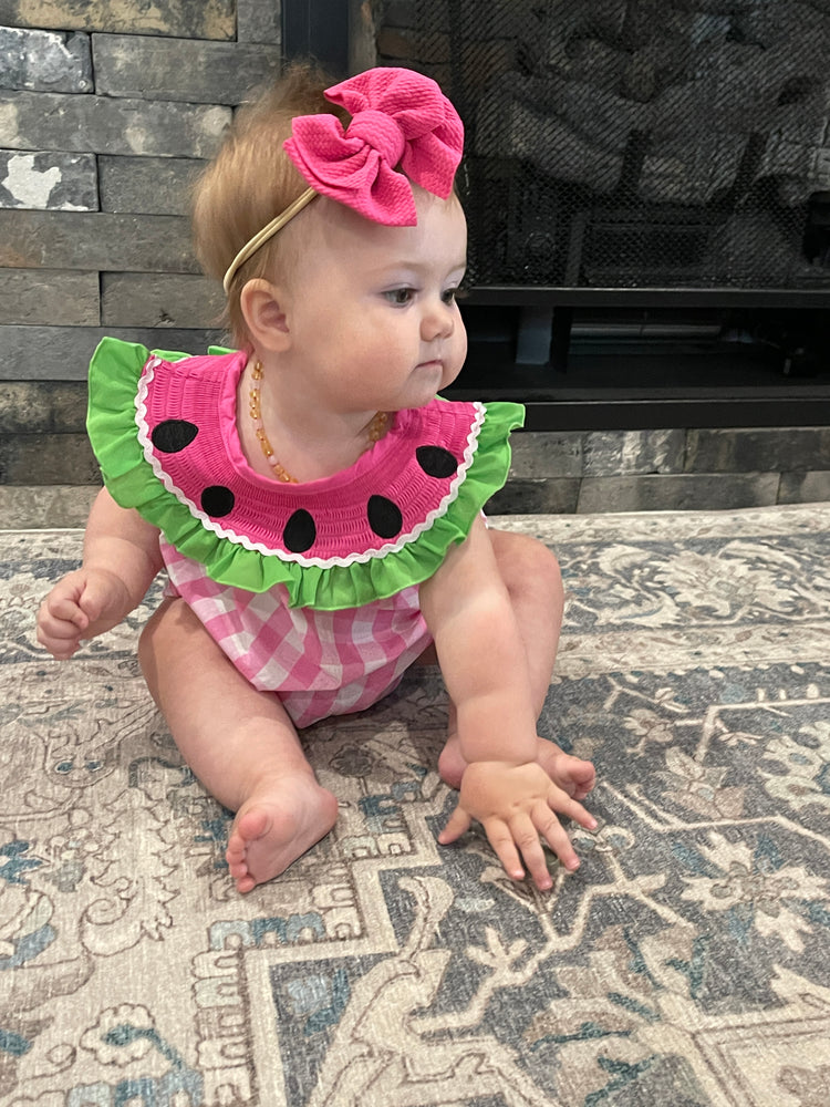 Watermelon Ruffle Romper