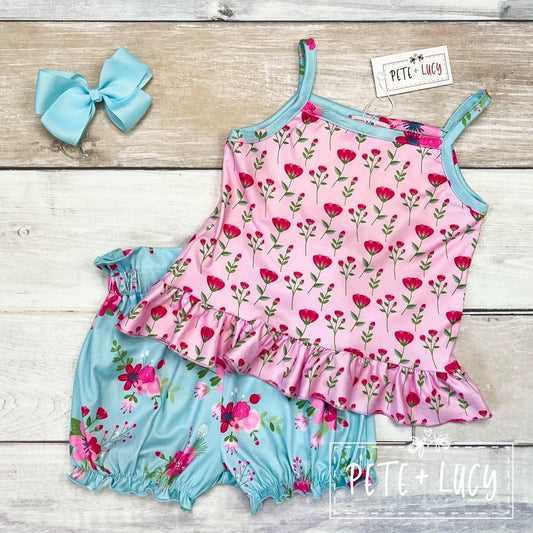 Summer Floral Short Set